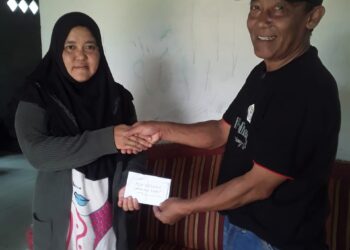 Pujakesuma Lambar, Beri Tali Asih Kepada Korban Kebakaran Di Way Tenong