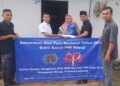 Penghujung Ramadhan, PWI Mesuji Kembali Salurkan Sembako di Kecamatan Rawajitu Utara