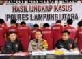 Dua Pekan, Polres Lampura Ungkap 7 Kasus Dan 10 Pelaku Kejahatan