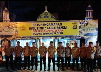 Jelang Arus Mudik, Kapolres Lampura Pimpin Patroli Subuh