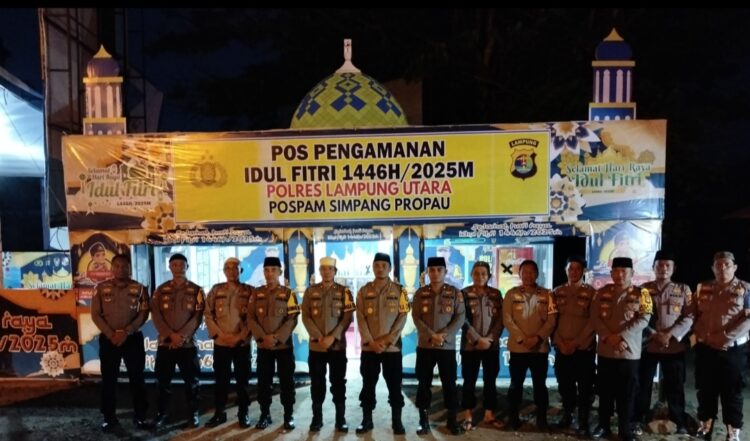 Jelang Arus Mudik, Kapolres Lampura Pimpin Patroli Subuh