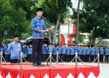 Ini Pesan Bupati Lampung Selatan, Radityo Egi Pratama saat Upacara perdana sebagai Bupati