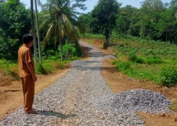 Pemdes Labuhan Ratu Kampung, Tingkatkan Ekonomi,  Bangun Jalan Desa