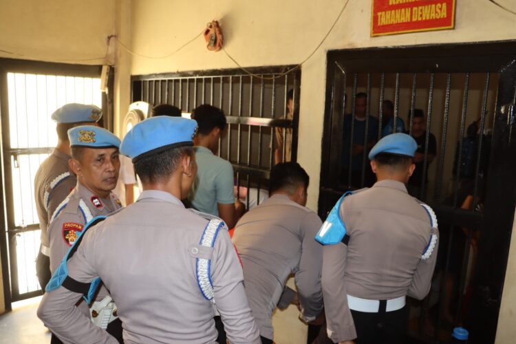 Razia Gabungan Digelar di Rumah Tahanan Polres Pringsewu, Ini Tujuannya