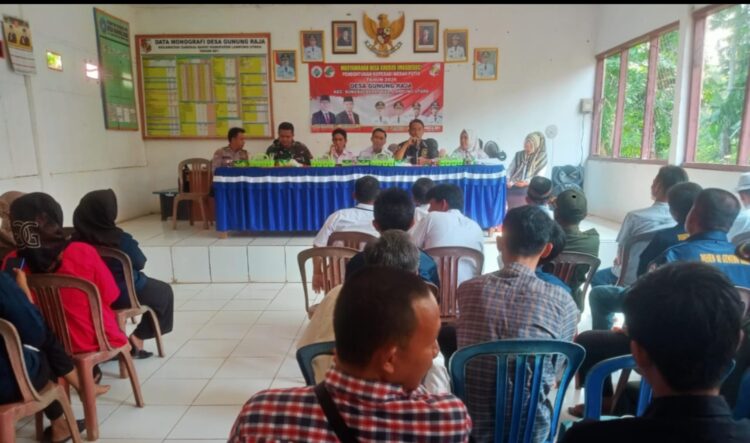 Gelar Musdesus, Pemdes Gunung Raja Bentuk Kepengurusan Koperasi Merah Putih