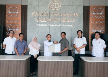 Perkuat Sinergitas, PWI dan BPN Mesuji Teken MoU