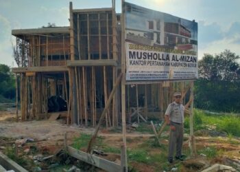 Lengkapi Sarana Ibadah, BPN Mesuji Kebut Pembangunan Musholla Al-Mizan