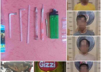 Pesta Narkoba 2 Orang ASN dan 2 Warga Sipil Diamankan Polres Tubaba.