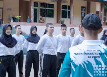 33 Capaska Kota Metro Terpilih Dilatih Kibarkan Sang Saka Merah Putih