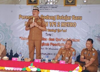 Wujudkan Metro Cerdas dan Religius, Walikota Dorong Pembangunan Sarana Pendidikan