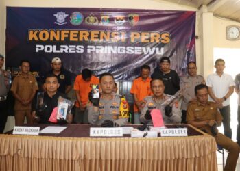 Polisi Tangkap Tiga Pelaku Perampokan Agen BRILink di Pringsewu