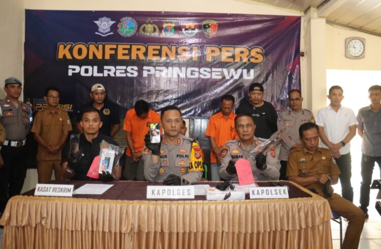 Polisi Tangkap Tiga Pelaku Perampokan Agen BRILink di Pringsewu