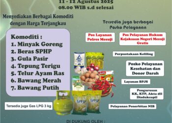 Kendalikan Inflasi, Pemkab Mesuji Gelar Operasi Pasar Murah di Pasar Simpang Pematang