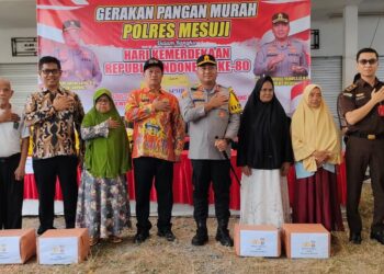 Polres Mesuji Gelar Gerakan Pangan Murah Untuk Masyarakat
