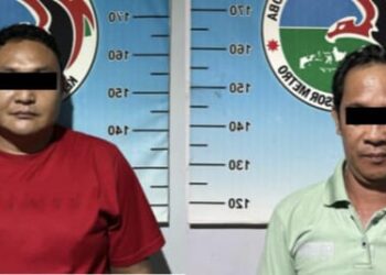 Simpan Narkotika Jenis Sabu di Kantong, Dua Pria di Metro Diamankan Polisi