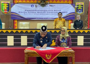 Tekan Laju Perkembangan Inflasi, Pemkot Metro dan Pemkab Lamtim dan Metro Teken MoU