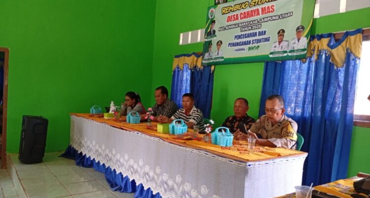 Pemdes Cahaya Mas Ajak Masyarakat Turunkan Angka Stunting