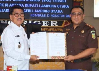 Bupati Lampura Beri Kuasa Kejaksaan Kotabumi, Tindak Lanjuti Temuan BPK- RI