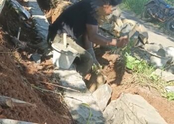 Proyek Drainase Di Desa Muara Dua, Abung Tinggi, Disinyalir Dikerjakan Asal Jadi.