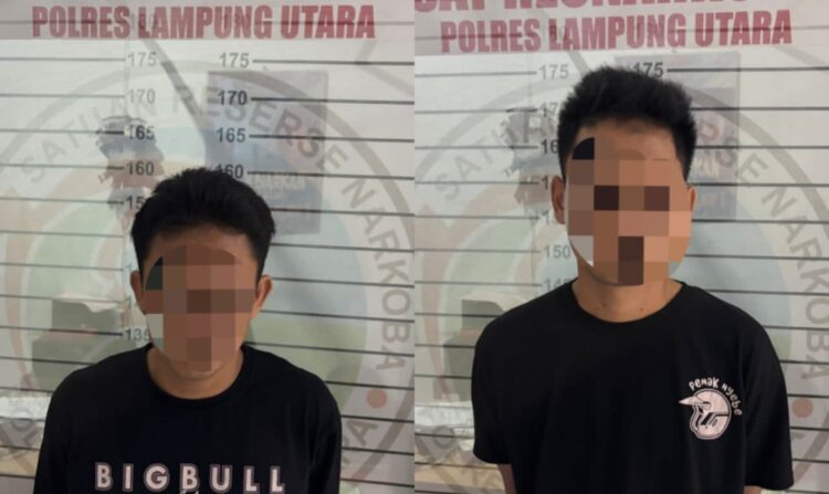 Dua Pelaku Pengedar Sabu Di Lampung Utara, Ditangkap Polisi