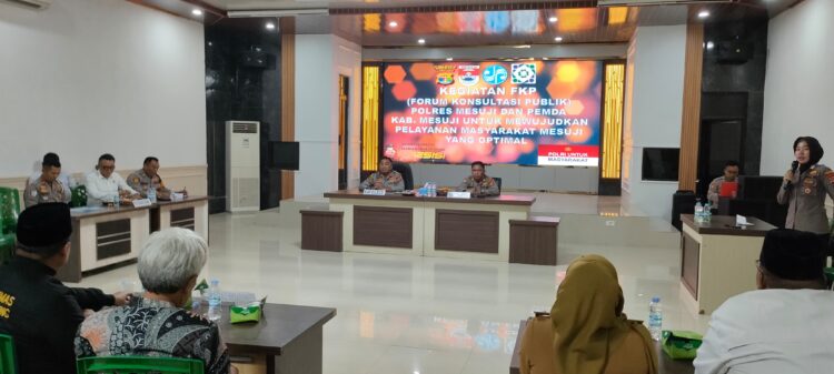Polres Mesuji Gelar Forum Konsultasi Publik, Fokus Tingkatkan Kualitas Layanan