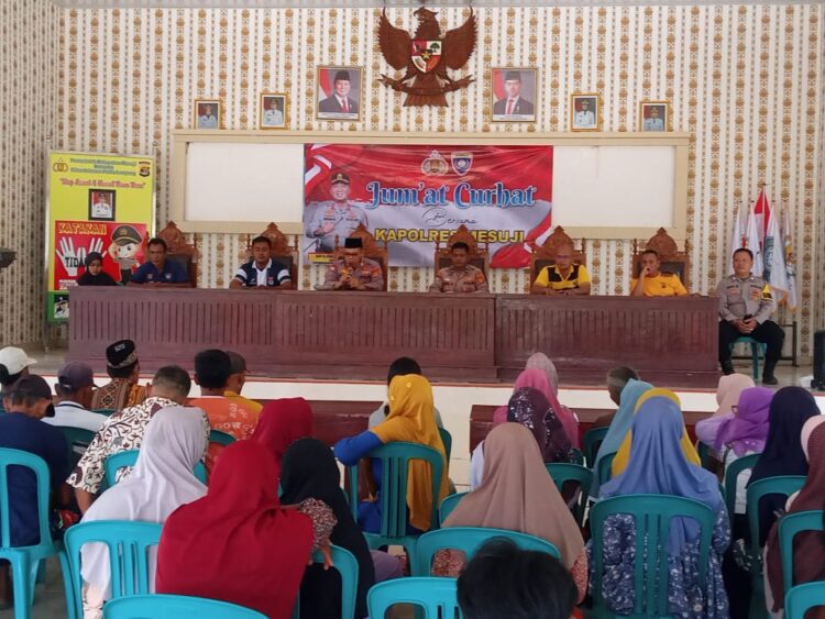 Jaga Kamtibmas, Polres Mesuji Serap Aspirasi Masyarakat Lewat Jumat Curhat