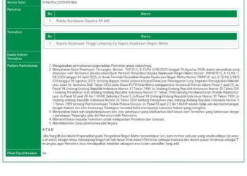 Permohonan Praperadilan Dikabulkan, Penetapan Mantan Kepala DPUTR Metro Dinyatakan Batal