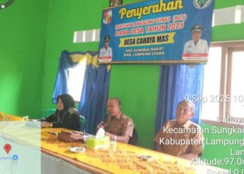 Pemdes Cahaya Mas, Salurkan  BLT- DD Triwulan 3 Tahun  2025