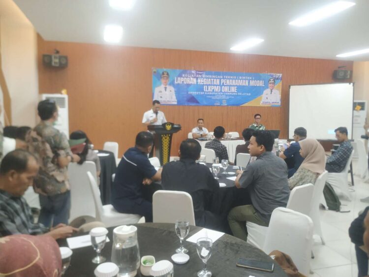 Dorong Investasi Lebih Mudah dan Cepat,DPMPPTS Lamsel Gelar Bimtek LKPM-Online