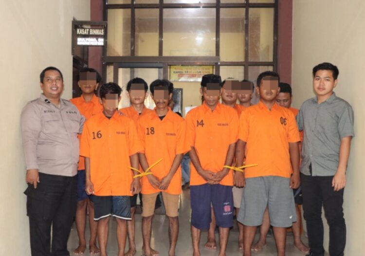 Dalam Semalam, Satnarkoba Pringsewu Ringkus Delapan Pelaku Narkoba — Dua Diduga Pengedar