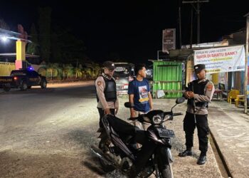 Cipta Kondisi Polsek Simpang Pematang Rutin Gelar Patroli Ini Sasarannya