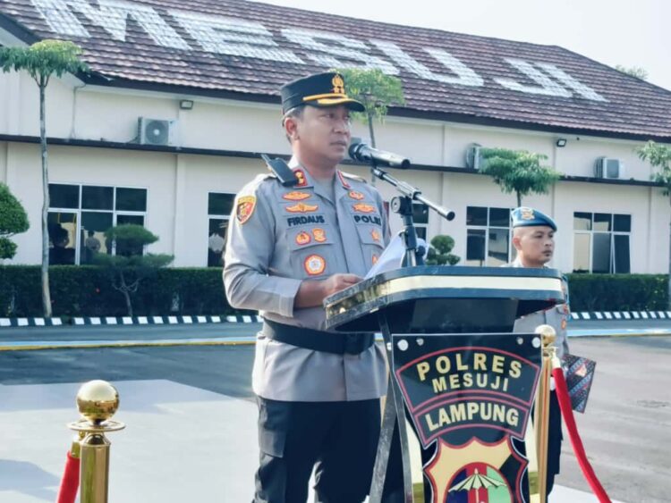 Kapolres Kukuhkan Nomenklatur Pamapta SPKT Polres Mesuji