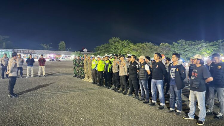 Patroli Gabungan Polres Mesuji, TNI, dan Satpol PP Tingkatkan Keamanan Saat Akhir Pekan