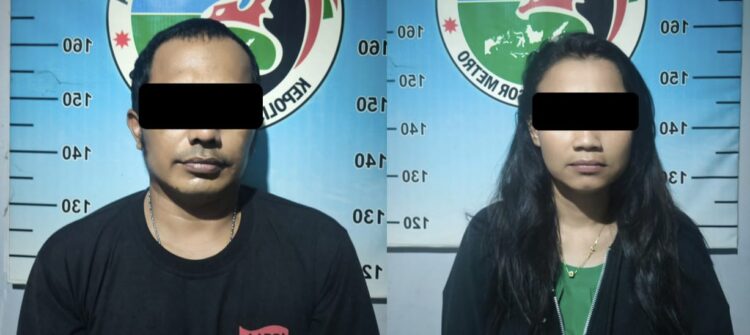 Sepasang Kekasih Pengguna Sabu di Metro Diamankan Polisi