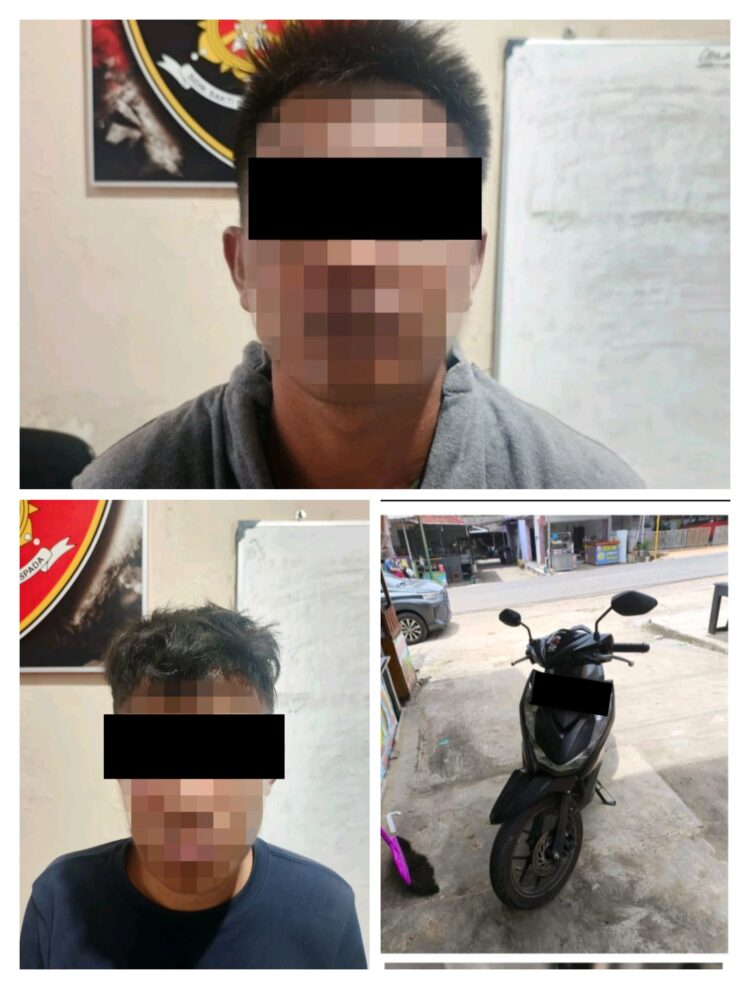 Kepergok Hendak Curi Motor di Siang Bolong, Dua Pemuda Asal Kayu Agung Ini Nyaris Di Amuk Massa