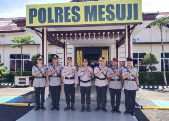 Pimpin Sertijab Lima Perwiranya, Begini Pesan Kapolres Mesuji