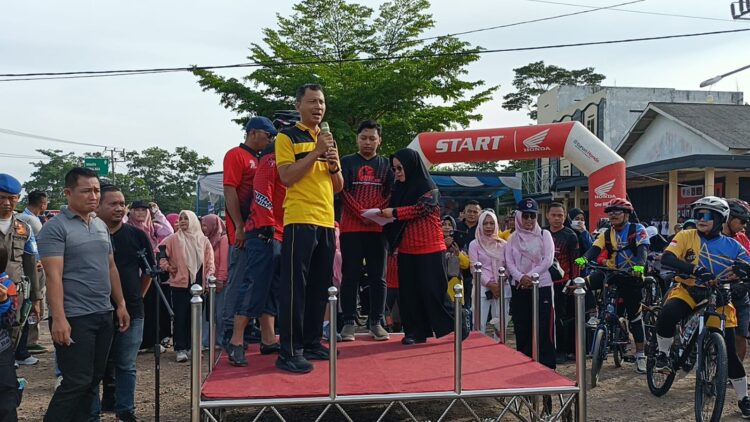 Polres Mesuji Gelar Pengamanan Acara Fun Bike Dalam Rangka HUT ke-17 Kabupaten Mesuji