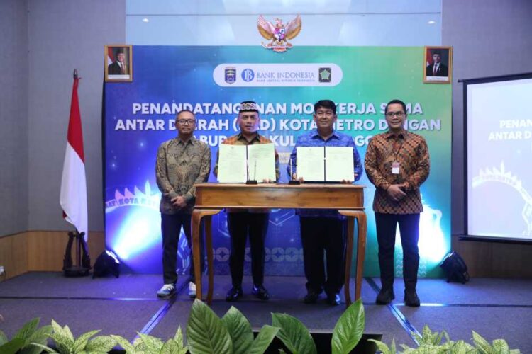 Tekan Angka Inflasi, Pemkot Metro dan Pemkab Kulon Progo Teken MoU KAD