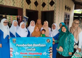 Wujudkan Metro Zero Stunting, IKWI Beri Bantuan Makanan Bergizi