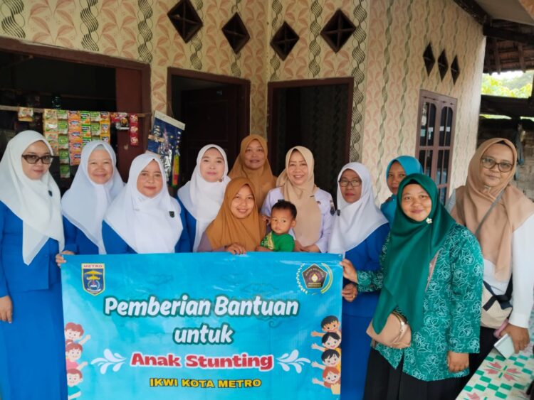 Wujudkan Metro Zero Stunting, IKWI Beri Bantuan Makanan Bergizi