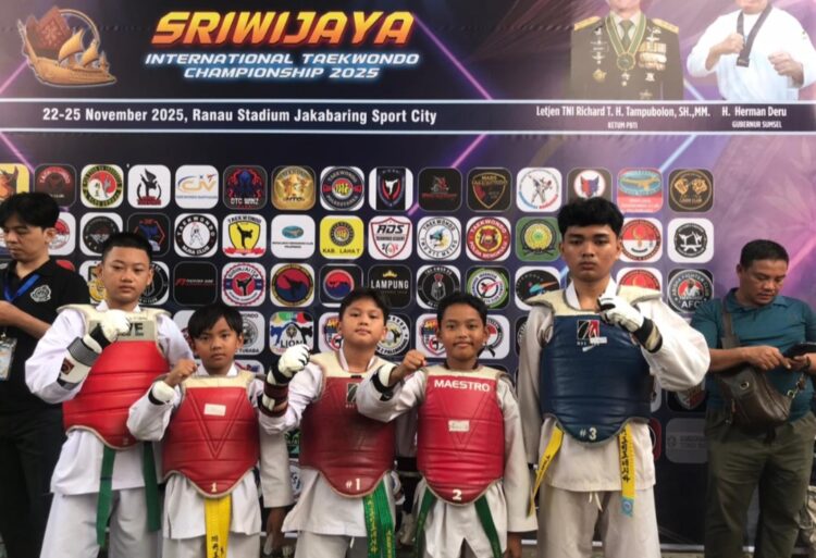 Atlet Taekwondo Lampura Raih 11 Medali Emas, Di Sriwijaya International Taekwondo Championship 2025