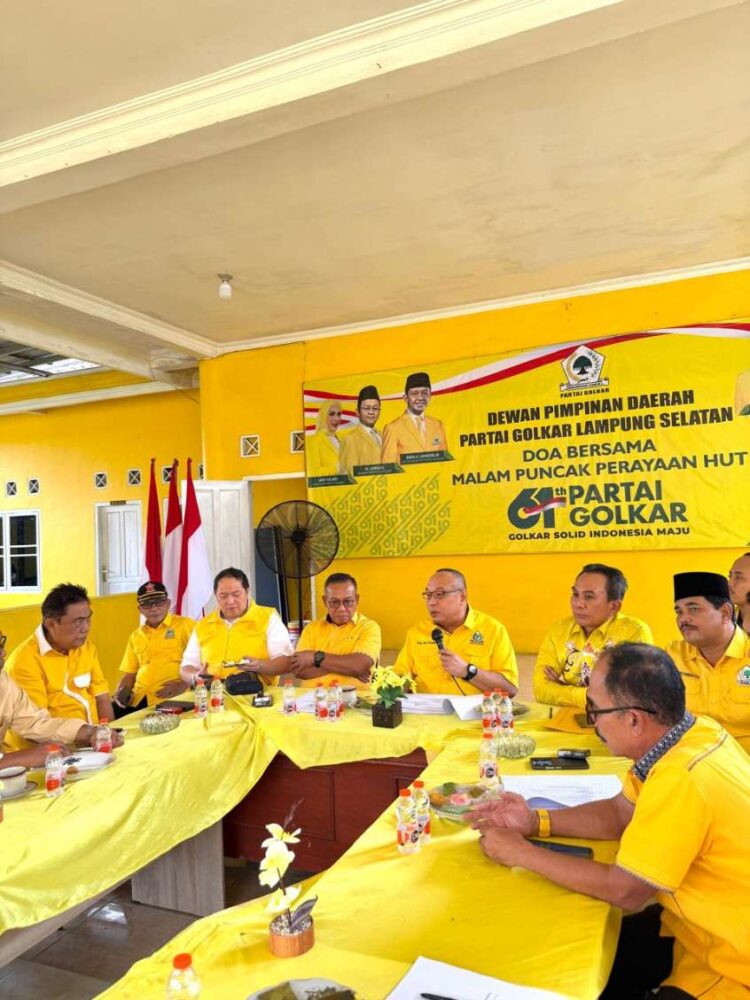 Partai Golkar Lampung Selatan matangkan persiapan Gelar Musda XI.Tony Eka Chandra: Kami Partai Terbesar