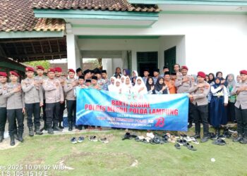 Peringati HUT Reserse ke-78, Satreskrim Polres Mesuji Gelar Baksos di Ponpes Hidayatul Mubtadiin