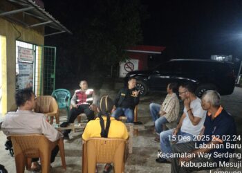 Jalin Silaturahmi dan Sinergitas, Kapolsek Way Serdang Lakukan Sambang Desa