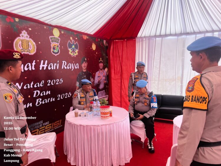 Divpropam Mabes Polri dan Polda Lampung Lakukan Pengecekan Pos Pelayanan Nataru