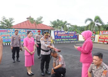 Jelang Tahun Baru 2026, Sebanyak 42 Anggota Polres Mesuji Naik Pangkat