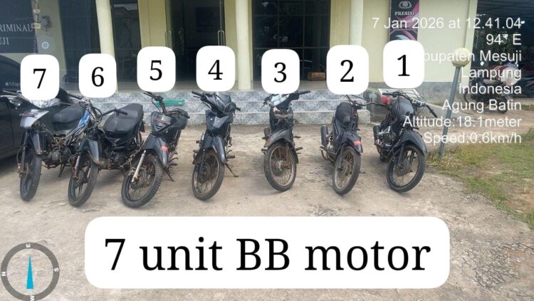 Tekab Polres Mesuji Bekuk Pelaku Curanmor Berikut Penadah Hasil Curiannya