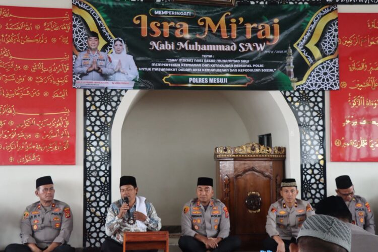 Peringati Isra Mi’raj Nabi Muhammad, Kapolres Mesuji Beri Pesan Begini Untuk Anggota