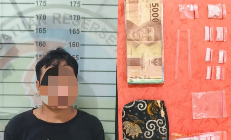 Miliki 9 Paket Sabu, Buruh Harian Lepas Di Lampura Ditangkap Polisi