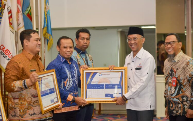 BPN Mesuji Raih Piagam Penghargaan Opini Ombudsman RI Predikat Baik
